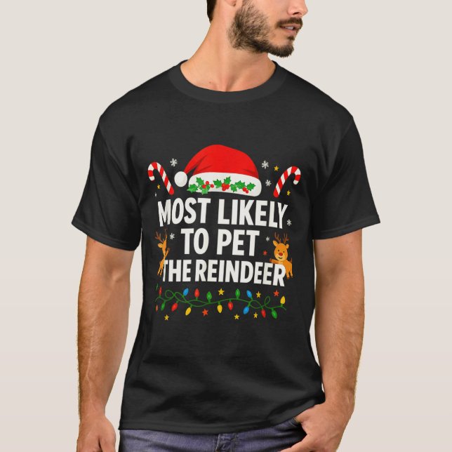 Camiseta Funny Christmas Saying Reindeer Lover Holiday Ligh (Anverso)