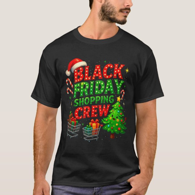 Camiseta Funny Christmas Shopng Crew  (Anverso)