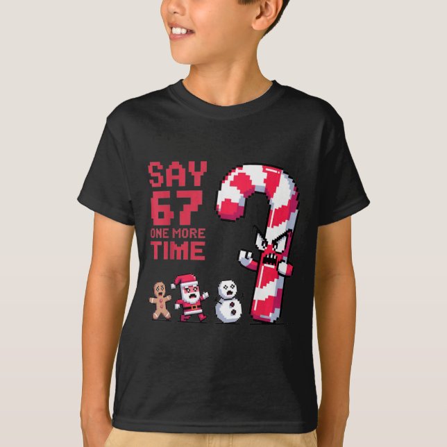 Camiseta Funny Christmas Six Seven Meme Say 67 One Humor Mo (Anverso)
