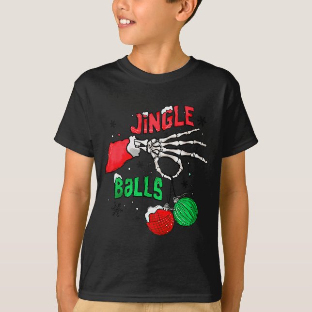 Camiseta Funny Christmas Skeleton Jingle Funny Xmas Matchin (Anverso)