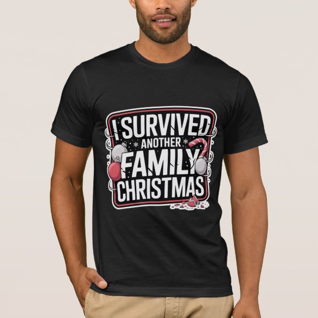 Camiseta Funny Christmas Survivor Shirt (Anverso)