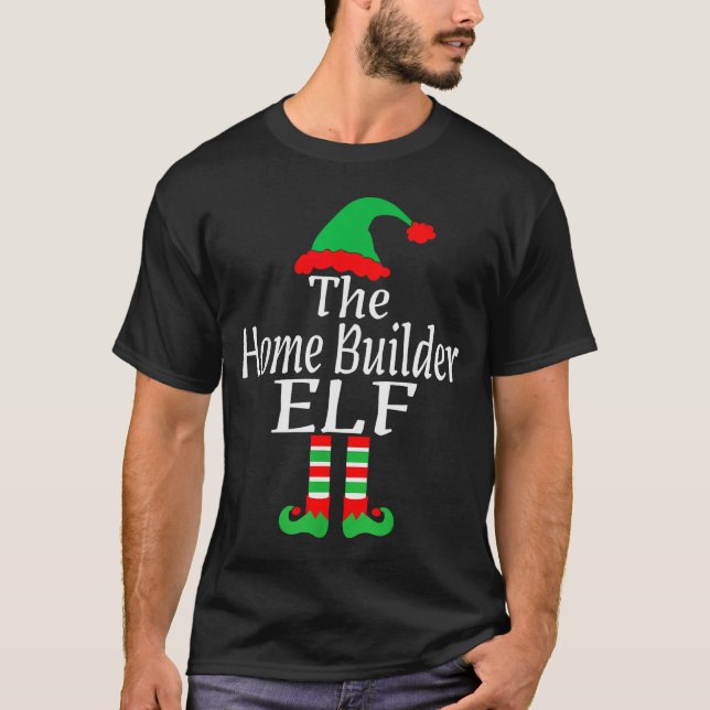 Camiseta Funny Christmas The Home Builder Elf Developer Arc (Anverso)