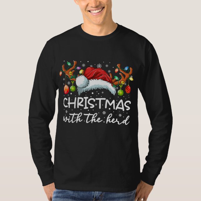 Camiseta Funny Christmas With Santa Shirt  (Anverso)