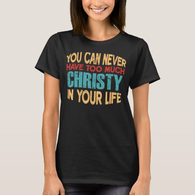 Camiseta Funny Christy Personalized T-Shirt First Name Chis (Anverso)