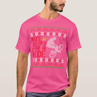 Camiseta Funny ciclista de bicicleta de Santa Navidades feo