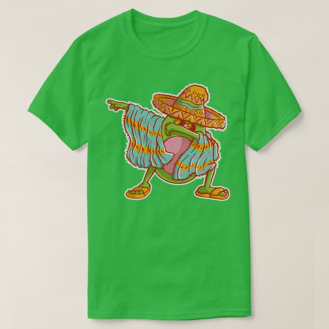 Camiseta Funny Cinco De Mayo Dabbing Aguacado 2 (Diseño del anverso)