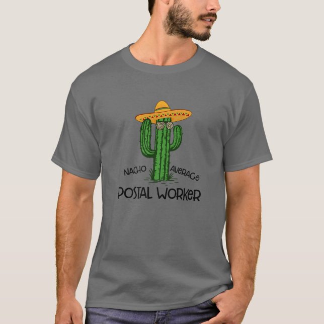 Camiseta Funny Cinco De Mayo Fi De Nacho Promedio De Trabaj (Anverso)