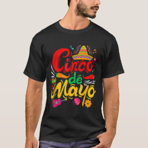 Camiseta Funny Cinco De Mayo Fiesta De Fiesta Mexicana 5 De