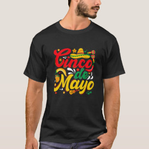 Camiseta Funny Cinco De Mayo Fiesta Tacos Wom Retro Mexican