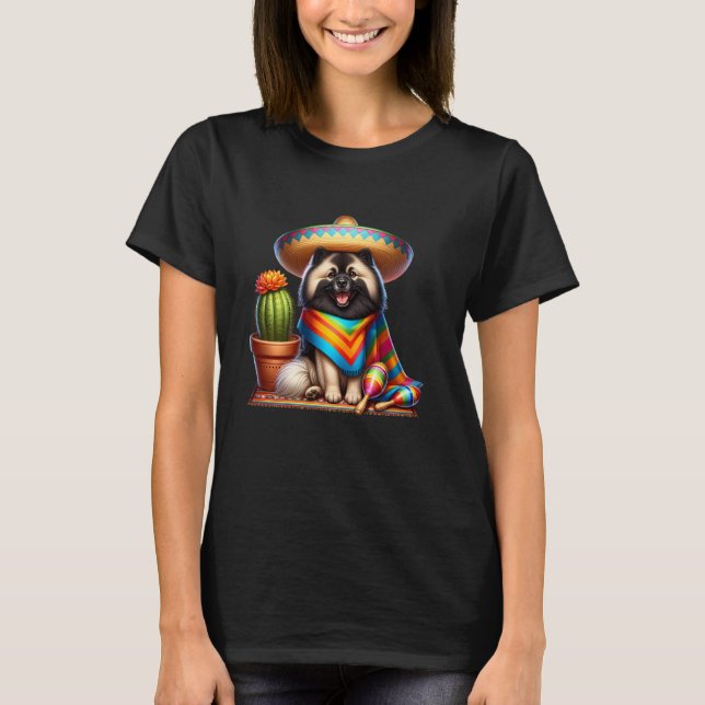 Camiseta Funny Cinco De Mayo Keeshond Perros Perros Lover S (Anverso)