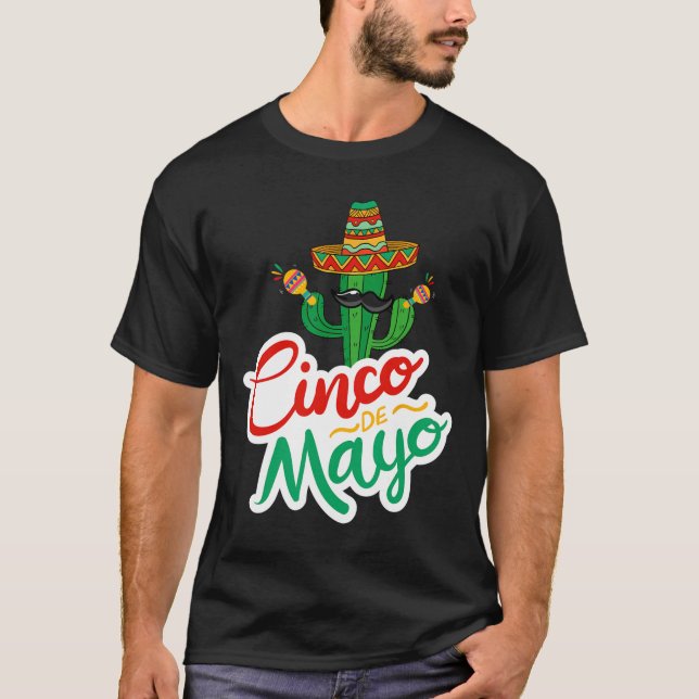 Camiseta Funny Cinco De Mayo Para El Fiesta Mexicano 1 (Anverso)