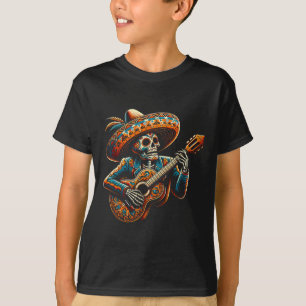 Camiseta Funny Cinco De Mayo Skeleton Fiesta Sombrero