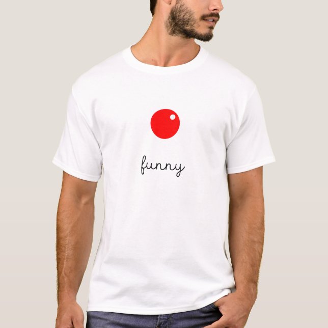 Camiseta Funny Circus Clowe Red Nose Fun (Anverso)