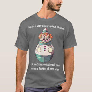 Camiseta funny circus clown ironic sarcasm humor costume fu