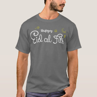 Camiseta Funny Cita de Eid alFitr Mubarak Feliz Eid Musulmá