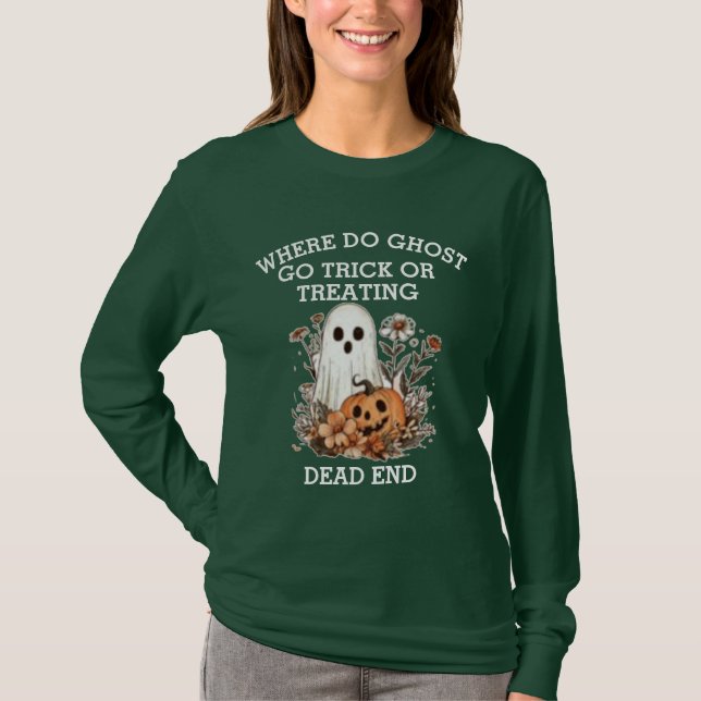 Camiseta Funny cita fantasma de Halloween (Anverso)