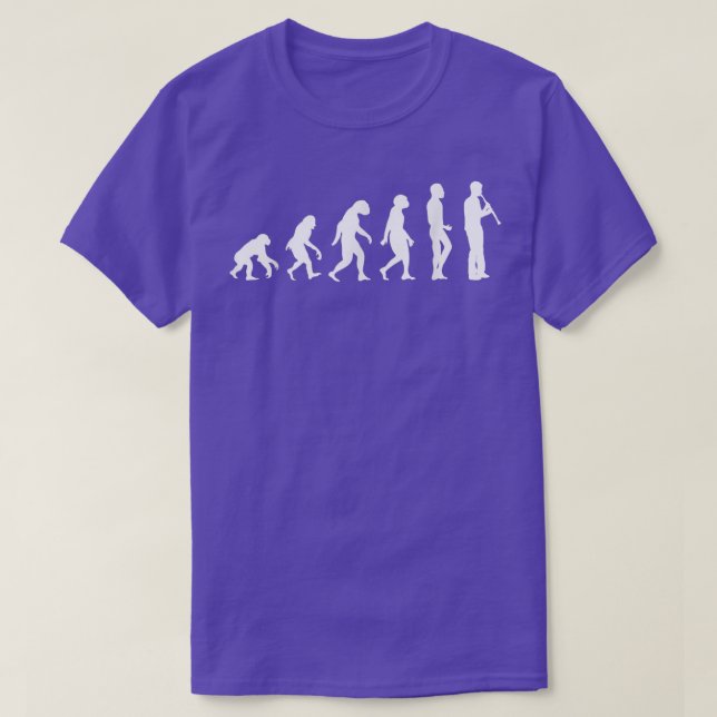 Camiseta Funny Clarinet Evolución Guay Música Orch clásica (Diseño del anverso)