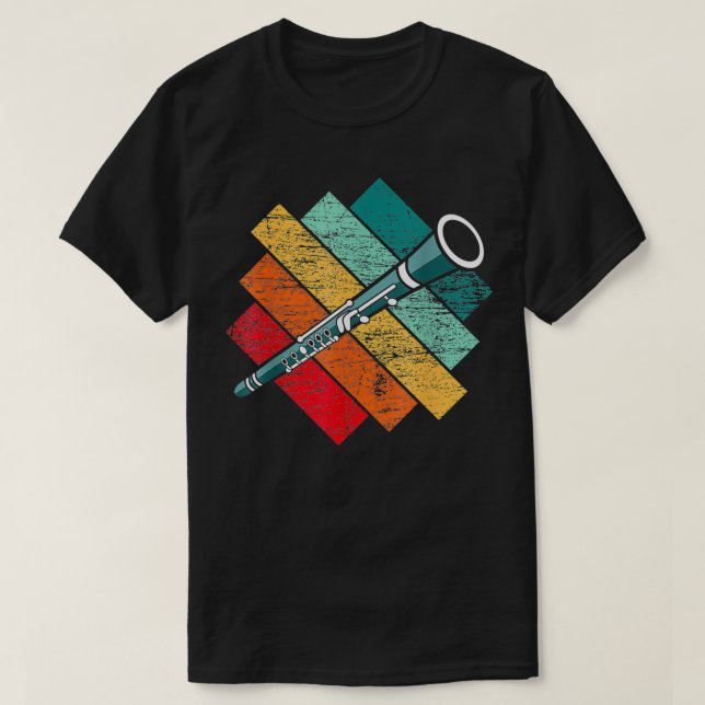 Camiseta Funny Clarinet Music Instrument  (Diseño del anverso)