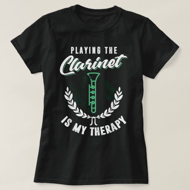 Camiseta Funny Clarinet Player Clarinetista Chiste Clarinet (Diseño del anverso)