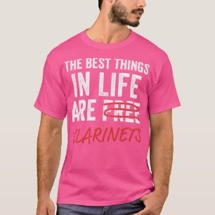 Camiseta Funny Clarinet Player Clarinetista mejores cosas e