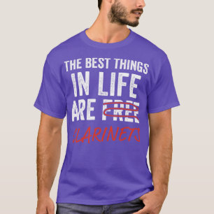 Camiseta Funny Clarinet Player Clarinetista mejores cosas e
