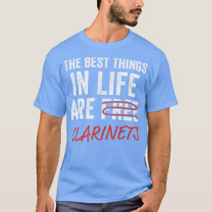 Camiseta Funny Clarinet Player Clarinetista mejores cosas e
