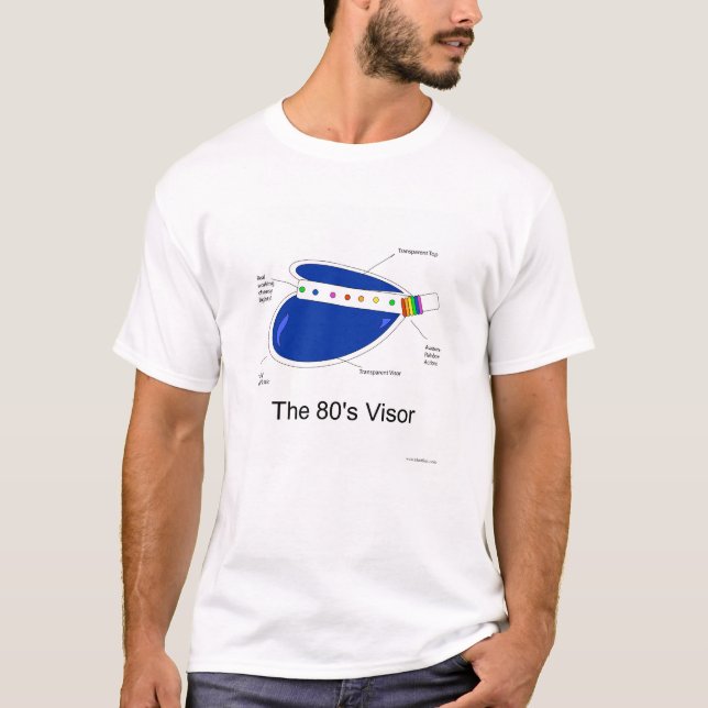 Camiseta Funny Classic Ochties Visor Personalizado Nostalgi (Anverso)