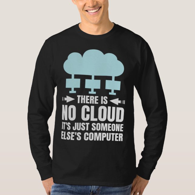 Camiseta Funny Cloud Computing Design for Programmer Develo (Anverso)