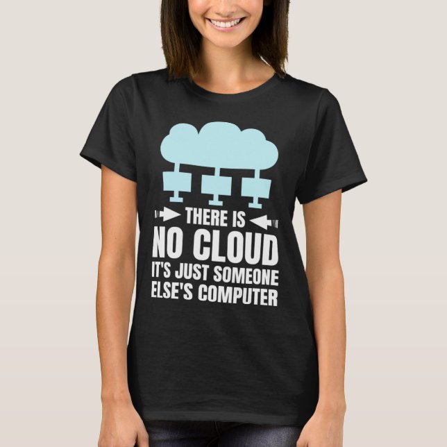 Camiseta Funny Cloud Computing Design for Programmer Develo (Anverso)