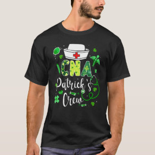 Camiseta Funny Cna Crew Nurselife Stethoscope Enfermería St