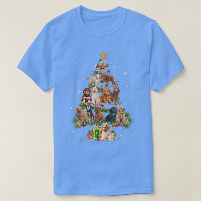Camiseta Funny Cockapoo Dog Christmas Tree Dog Lover Xmas  (Diseño del anverso)