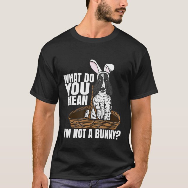 Camiseta Funny Cocker Spaniel Easter Outfit Bunny Chicas (Anverso)