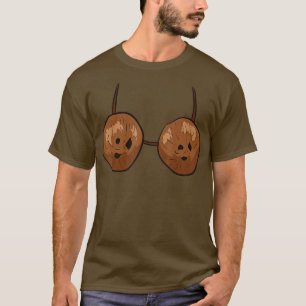 Camiseta Funny Coconut Summer Coconuts Bra Funny Halloween