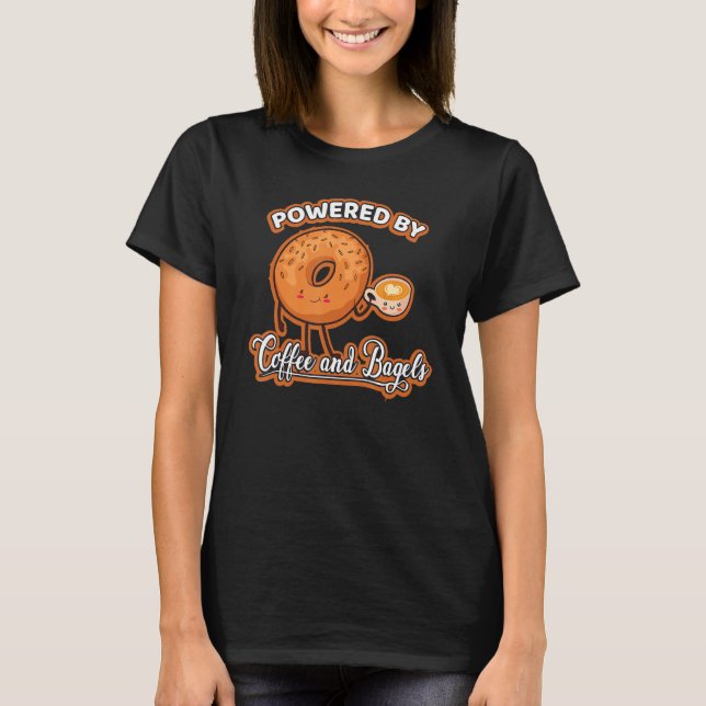 Camiseta Funny Coffee Bagel Breakfast Brunch Bagel (Anverso)