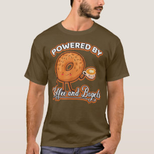 Camiseta Funny Coffee Bagel Breakfast Brunch Bagel 