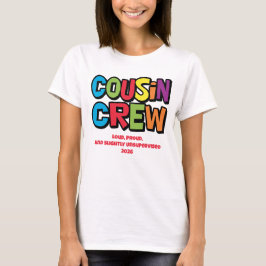 Camiseta Funny Colorful Cousin Crew Family Reunion
