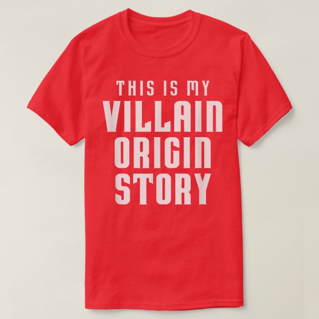 Camiseta Funny Comic Book Lover This is My Villain Origin S (Diseño del anverso)