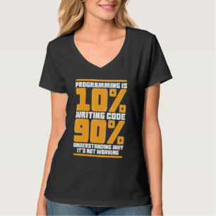 Camiseta Funny Computer Binary Code Programmer, Desarrollad