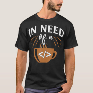 Camiseta Funny Computer Engineer Coding Javascript Coffee C