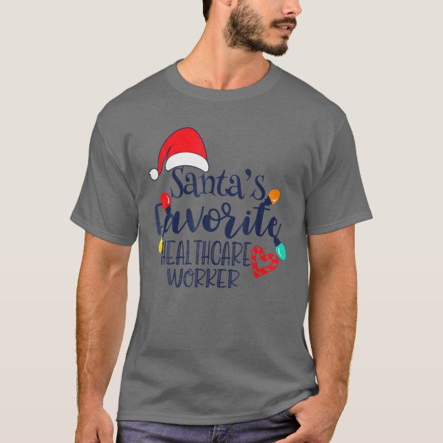 Camiseta Funny con los Navidades de trabajadores de la salu (Anverso)