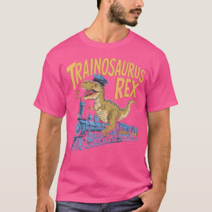Camiseta Funny Conductor T-Rex Montando Un Tranosaurio R