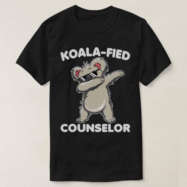 Camiseta Funny consejera escolar Dabbing Koala de vuelta a  (Diseño del anverso)