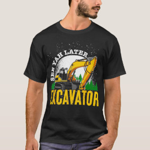 Camiseta Funny Constructor Conductor Hombres Niños Niños Ex