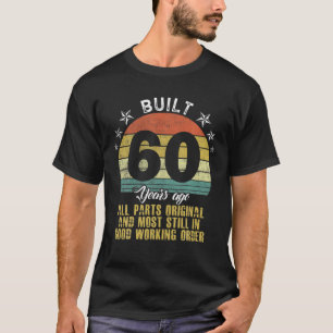 Camiseta Funny Construido Hace 60 Años Todas Las Partes Ori