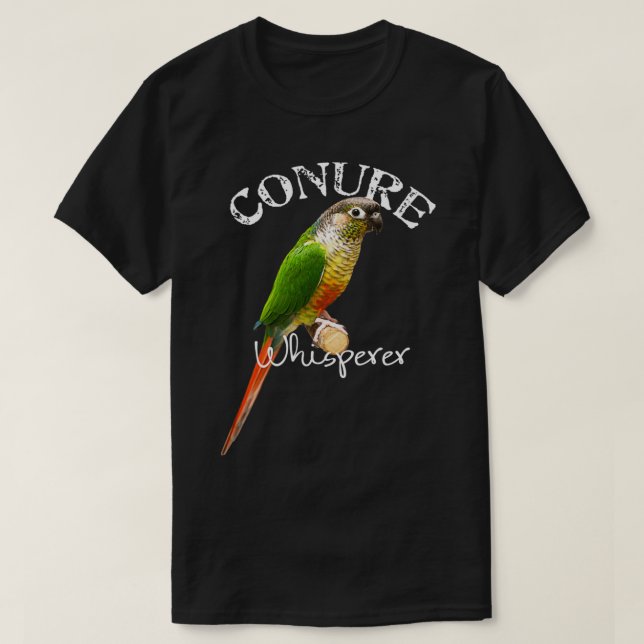 Camiseta Funny Conure Whisperer Green Cheek Conure Bird Gif (Diseño del anverso)