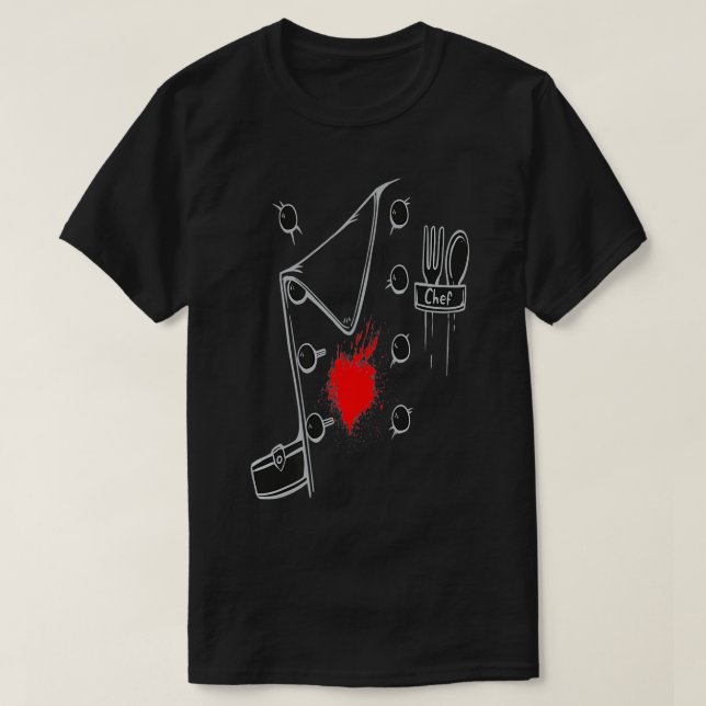 Camiseta Funny Cook  for Cooking Chef Butcher Uniform Jacke (Diseño del anverso)