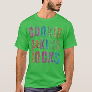 Camiseta Funny COOKIE BAKING ROCKS Ninja Gingerbread Man Cu