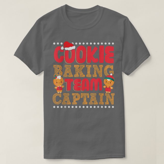 Camiseta Funny Cookie Baking Team Captain Gingerbread Chris (Diseño del anverso)