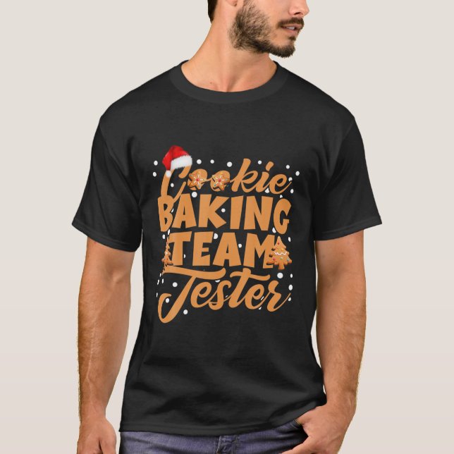 Camiseta Funny Cookie Baking Team Tester Gingerbread Christ (Anverso)