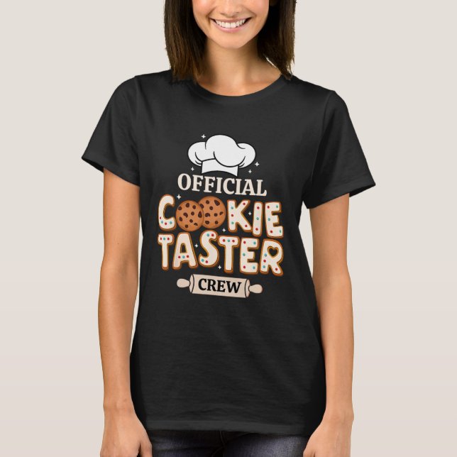 Camiseta Funny Cookie Taster Crew Funny Baking Team Fami (Anverso)